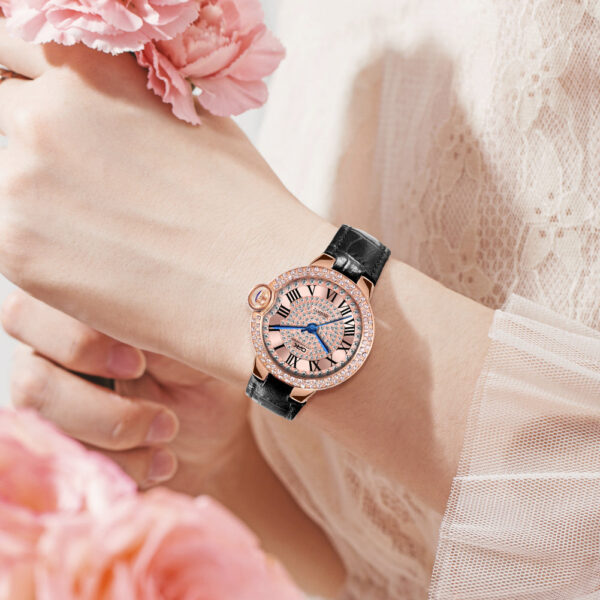 Waterproof luminous women's quartz watch W06OPK88615-BK - 图片 6