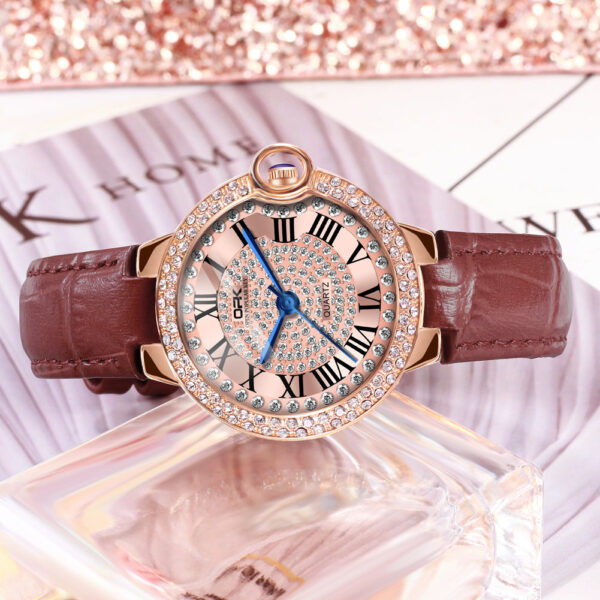 Waterproof luminous women's quartz watch W06OPK88615-BN - 图片 5