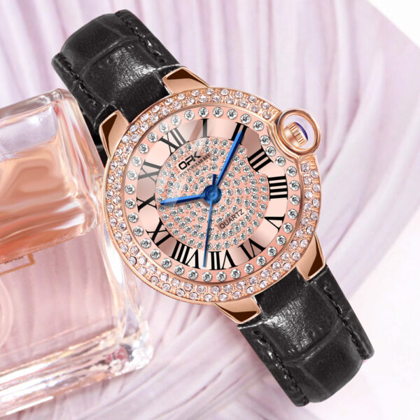 Waterproof luminous women's quartz watch W06OPK88615-BK - 图片 3
