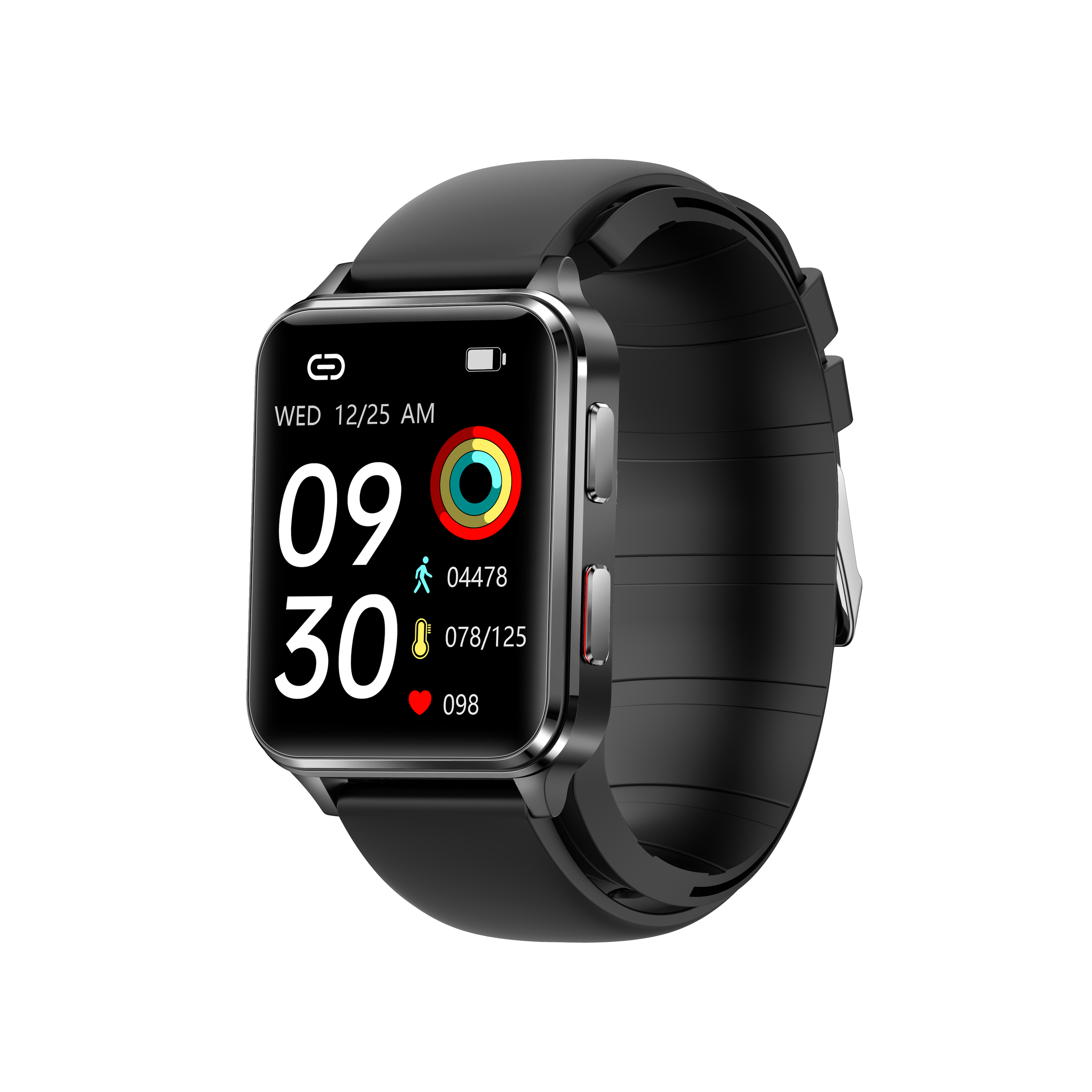 BP Doctor Med 6 4.0  Rectangular Dial  Blood Pressure Smartwatch