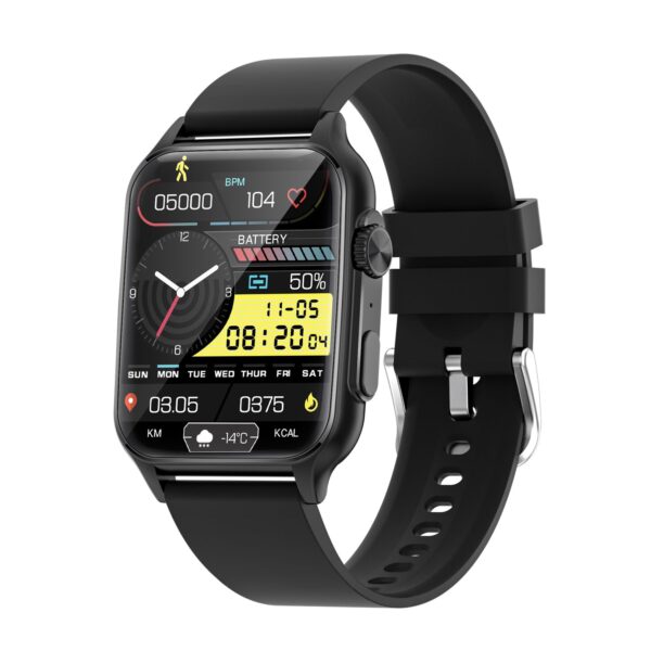 Social multi-functional black Tech smartwatch W29KT864 - 图片 2
